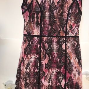 Pink Patterned Size 4 Jennifer Lopez Dress